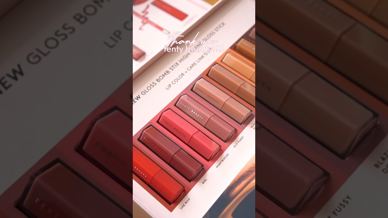 unboxing @fentybeauty PR with me 😭🩷✨ #fentybeauty #lipcombo #prunboxing