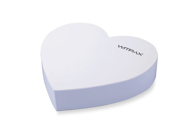Heart-shaped lift-off lid boxes