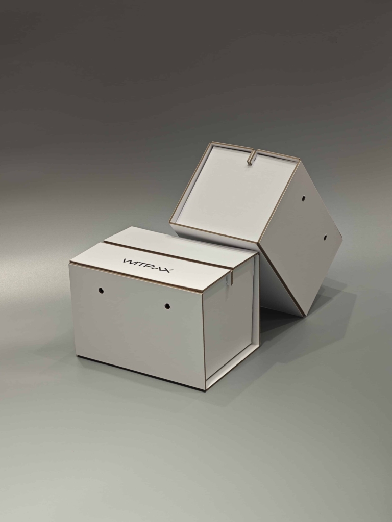 Collapsible grey board rigid boxes type 1