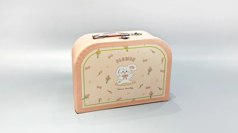 custom shaped flip-top gift box with lock