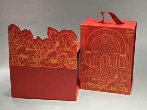 Double sided portable gift box