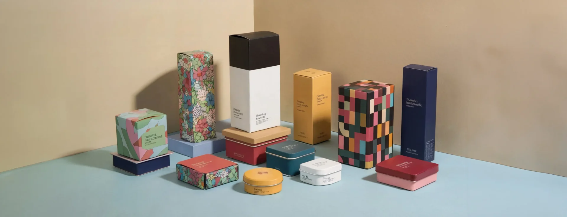 Many Packaging Box On The Desk